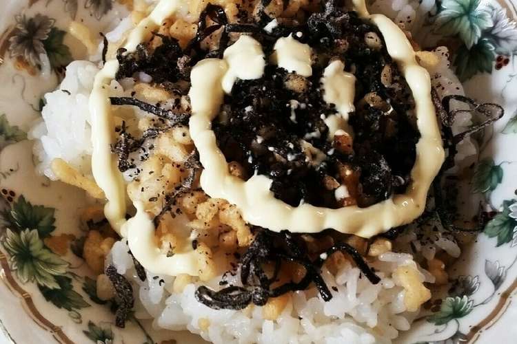 簡単 マヨネーズで天かすご飯 レシピ 作り方 By スイスイすいか クックパッド 簡単おいしいみんなのレシピが352万品