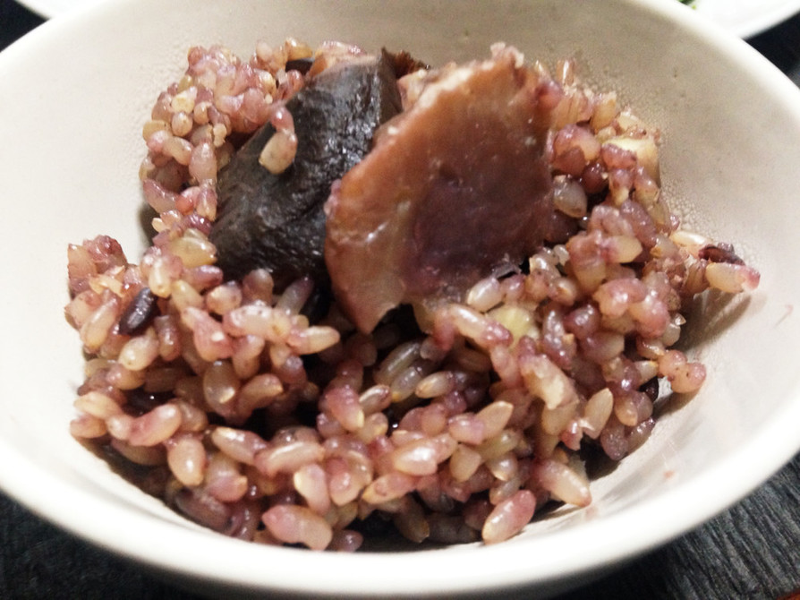 ほっくほく古代米栗ご飯の画像