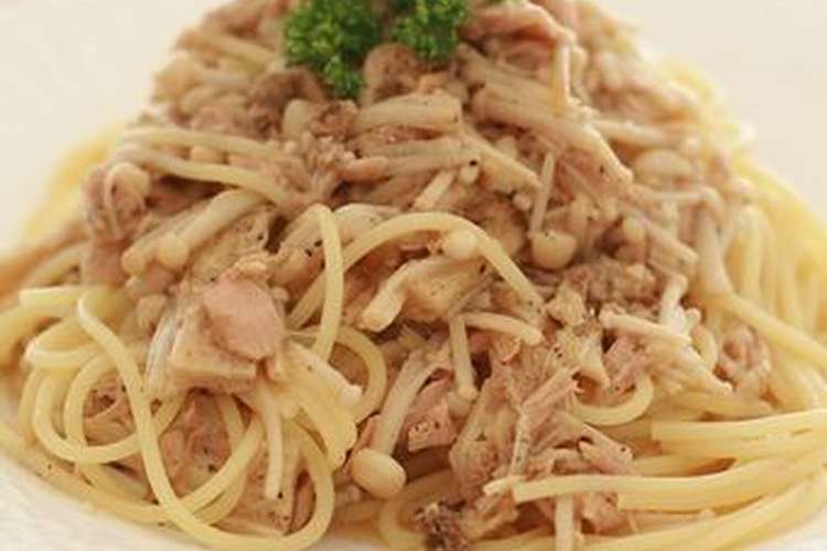 えのきとにんにくツナ醤油スパゲティ レシピ 作り方 By キャラメリーナ クックパッド 簡単おいしいみんなのレシピが352万品