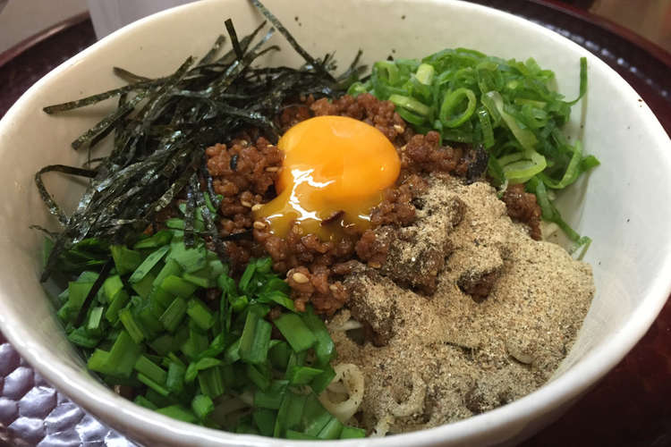 台湾まぜそば サッポロ一番塩袋 レシピ 作り方 By なぁニャ クックパッド 簡単おいしいみんなのレシピが359万品