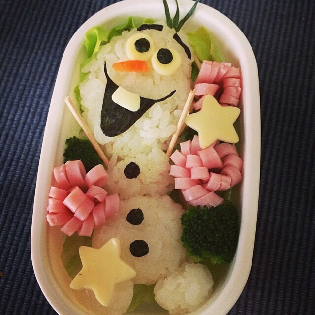 アナ雪 オラフ弁当 レシピ 作り方 By Chami558 クックパッド 簡単おいしいみんなのレシピが356万品