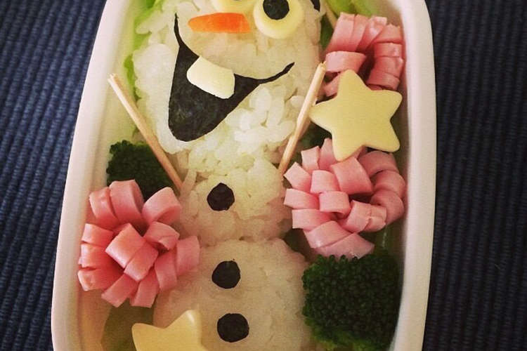 アナ雪 オラフ弁当 レシピ 作り方 By Chami558 クックパッド