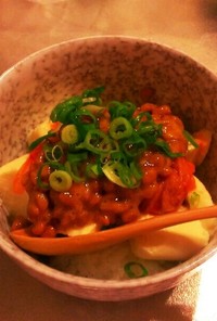 納豆腐キムチのヘルシー丼♪