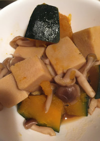 高野豆腐とかぼちゃ煮