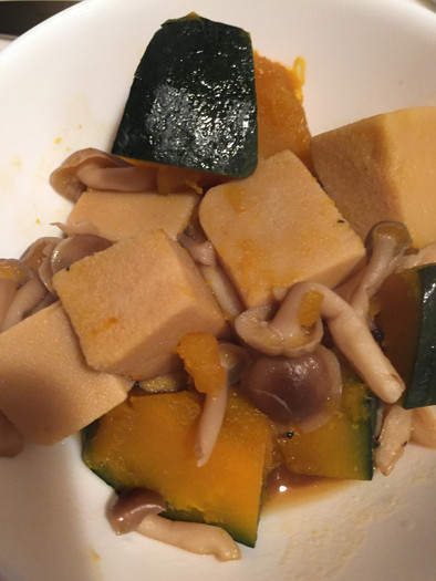 高野豆腐とかぼちゃ煮の写真