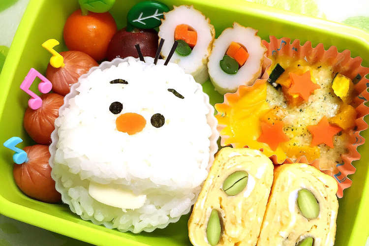 キャラ弁 ツムツム オラフ レシピ 作り方 By 000acha000 クックパッド