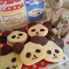 簡単♪パンダのアイスボックスクッキー