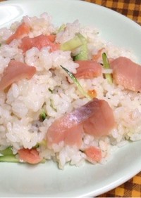 秋鮭ルイベのちらし寿司(＾ω＾)