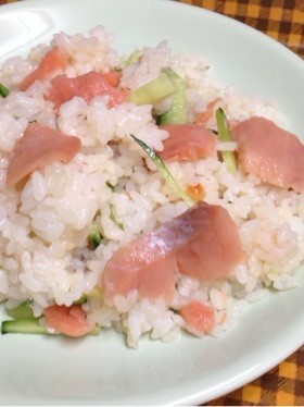 秋鮭ルイベのちらし寿司(＾ω＾)の画像