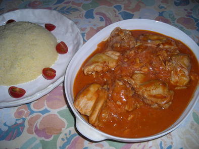 チキンのトマト煮・アフリカ風の写真