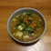 麻婆豆腐の素で作るスープ