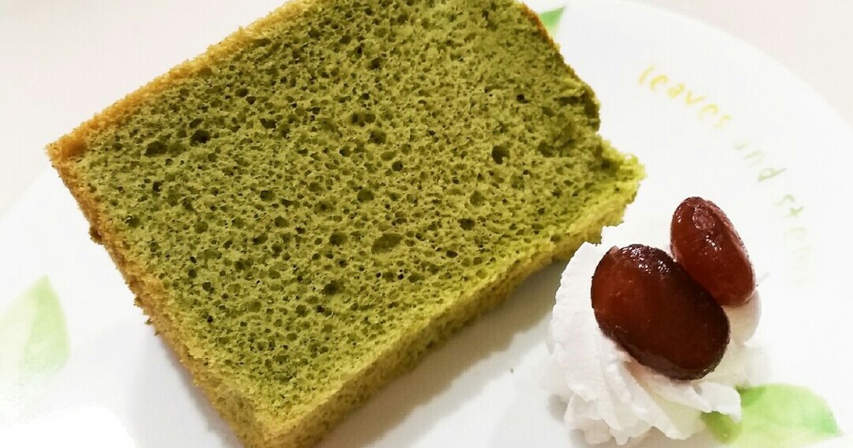 ふわふわ 抹茶シフォンケーキ レシピ 作り方 By ときんときん クックパッド 簡単おいしいみんなのレシピが362万品