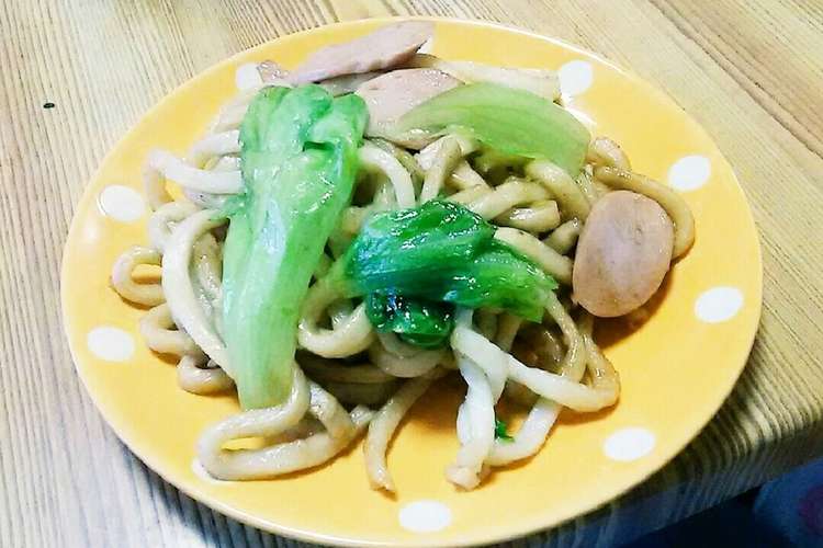 レタスと魚肉ソーセージの焼きうどん レシピ 作り方 By Aiiiiika クックパッド