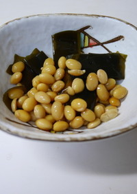 大豆と昆布のお手軽レシピ