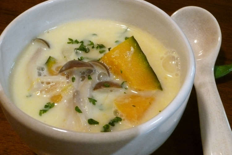 簡単 冬野菜 かぼちゃ の豆乳味噌スープ レシピ 作り方 By 漢方みず堂 クックパッド 簡単おいしいみんなのレシピが358万品