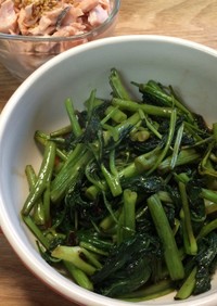 空芯菜の簡単中華炒め