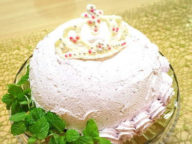 分量簡単で豪華♡2層のレアチーズケーキの写真