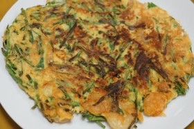 粉豆腐deニラチヂミ