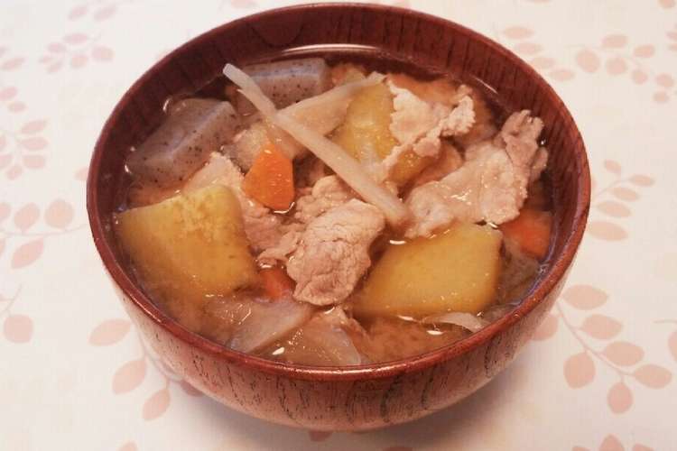 さつまいも入りの美味しい簡単な豚汁 レシピ 作り方 By ゆうちょ クックパッド 簡単おいしいみんなのレシピが362万品