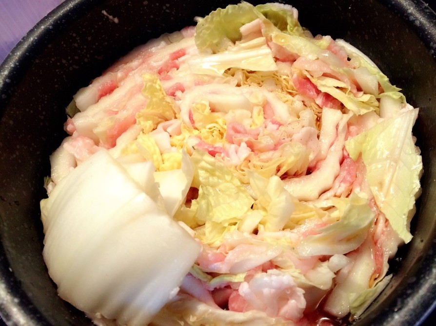 白菜と豚肉 の ミルフィーユ 鍋の画像