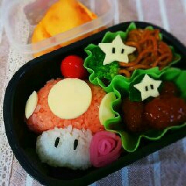 キャラ弁 マリオの赤いキノコ レシピ 作り方 By そらまめ クックパッド 簡単おいしいみんなのレシピが368万品