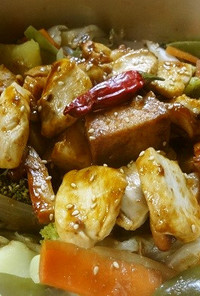 簡単タッカルビ♪鶏と野菜の甘辛炒め煮