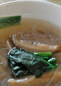【食育】椎茸と春雨のスープ 
