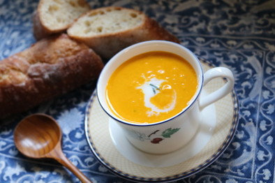 材料３ツ！簡単５分で濃厚かぼちゃスープの写真
