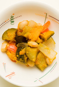 【食育】カボチャと大豆のラタトゥユ