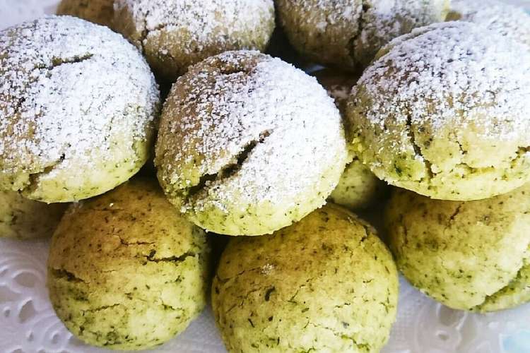 緑茶の簡単ほろほろクッキー レシピ 作り方 By Taako1552 クックパッド