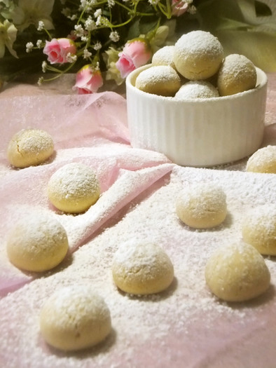 粉豆腐♡スノーボールクッキー♡の写真