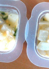 離乳食♡かぶと卵のトロトロ煮