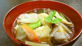 粉豆腐ですいとん♪