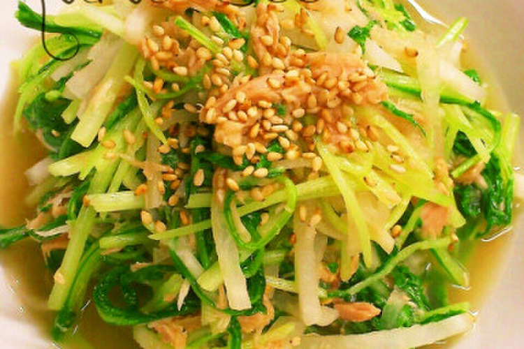 5分副菜 ツナと水菜と大根の中華風煮浸し レシピ 作り方 By からあげビール クックパッド 簡単おいしいみんなのレシピが352万品
