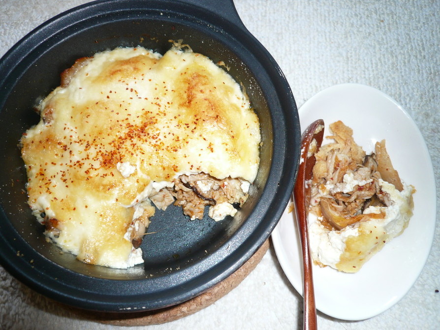 キムチのヘルシー豆腐グラタンの画像
