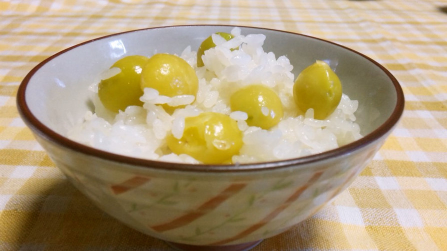 レンジで銀杏御飯(茶碗6杯分・3杯分も）の画像