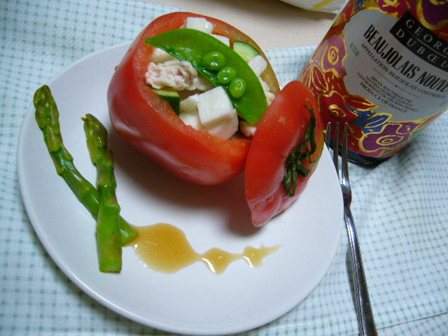 コロコロ野菜のトマトカップサラダの画像