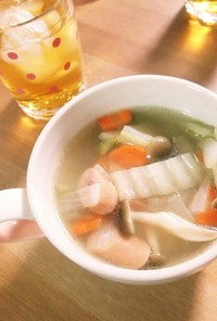 シャトルシェフで創味シャンタン野菜スープ