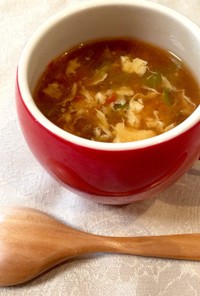 中華スープ 玉子スープからトマトスープ