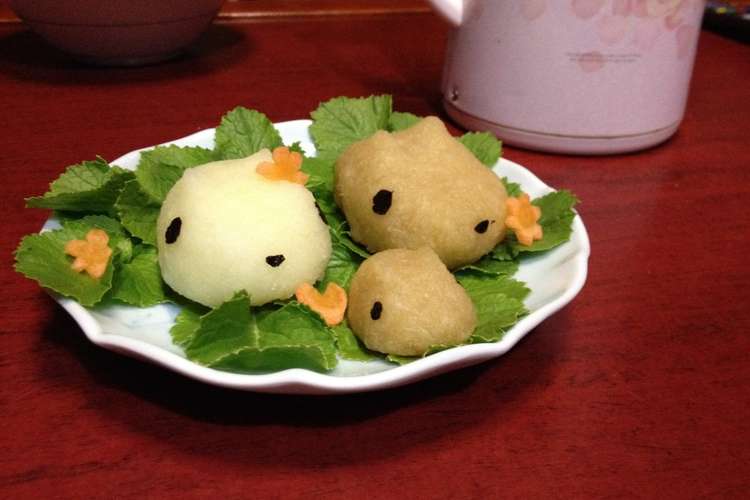 大根おろしアート 草原のカピバラさん的な レシピ 作り方 By みーたん まま クックパッド 簡単おいしいみんなのレシピが377万品