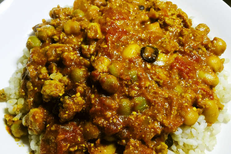 簡単 サラダ豆のインドっぽいキーマカレー レシピ 作り方 By デイごん アンギラス クックパッド 簡単おいしいみんなのレシピが376万品