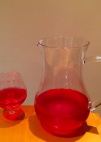 赤バジルのジュース（トルクメニスタン）