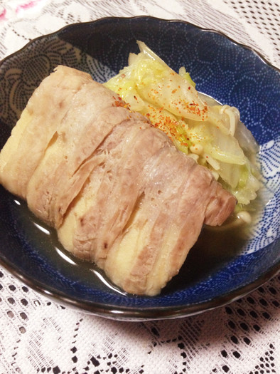 ■肉巻き高野豆腐の煮つけ■の写真