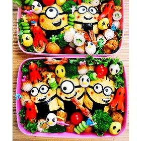 運動会お弁当ミニオン キャラ弁♪