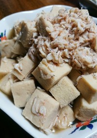材料2つde簡単♡高野豆腐のあみエビ煮