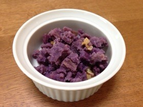紫芋のマッシュポテトの画像
