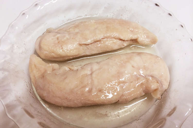簡単 レンジで鶏ささみ蒸し 作り置き レシピ 作り方 By Michitarou クックパッド