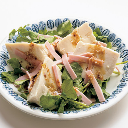 寄せ豆腐の洋風マスタードサラダ