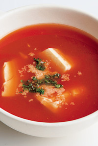 豆腐トマトスープ