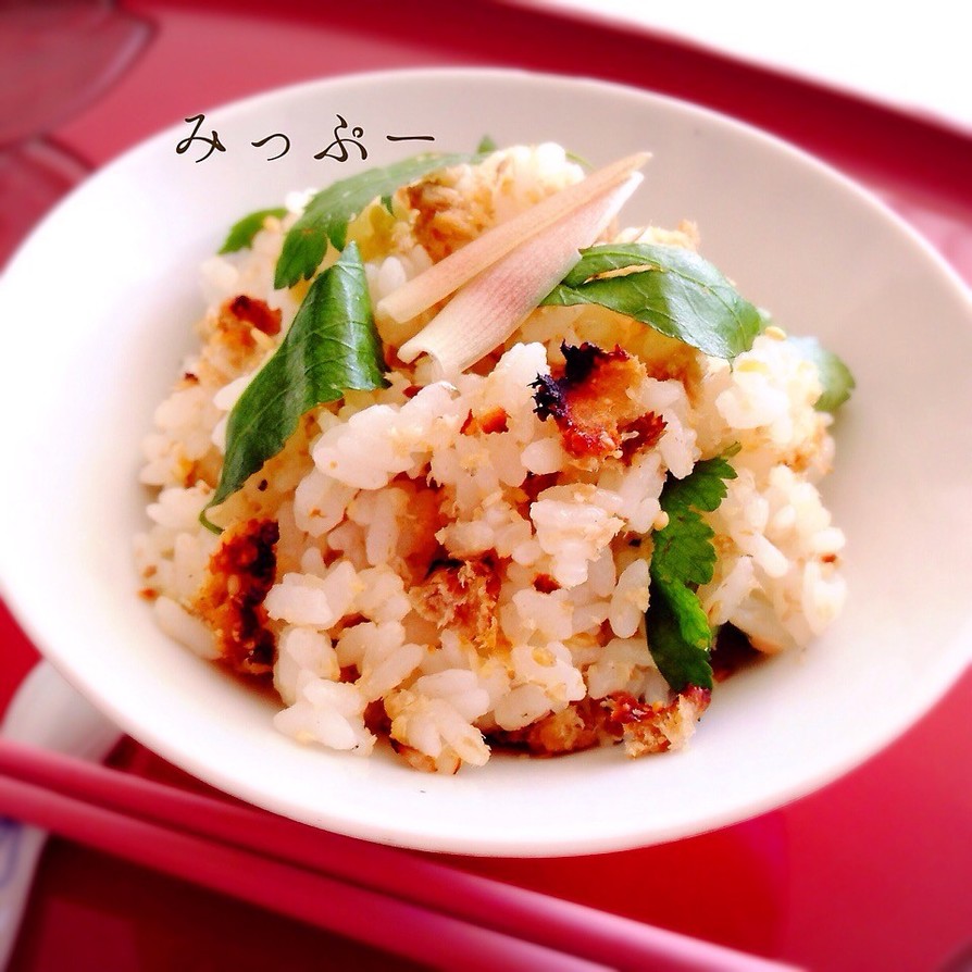 秋刀魚の胡麻味噌焼きご飯♡の画像